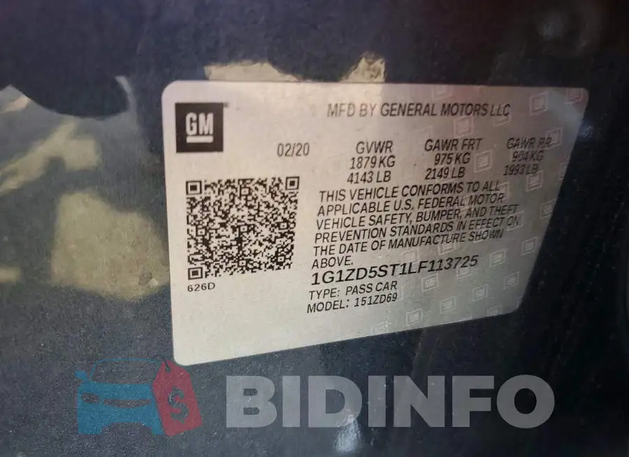 1G1ZD5ST1LF113725 Photo# 12