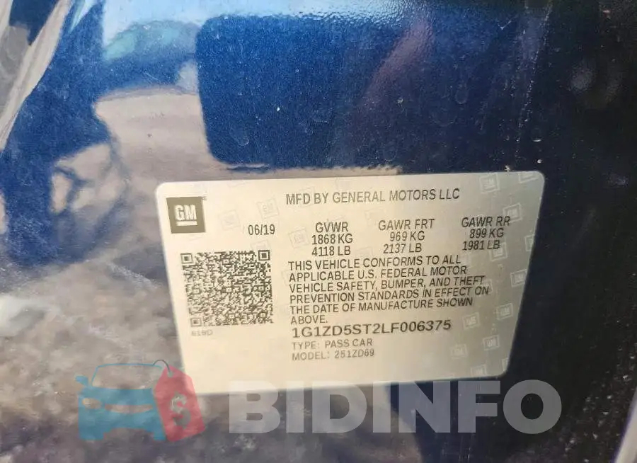 1G1ZD5ST2LF006375 Photo# 13
