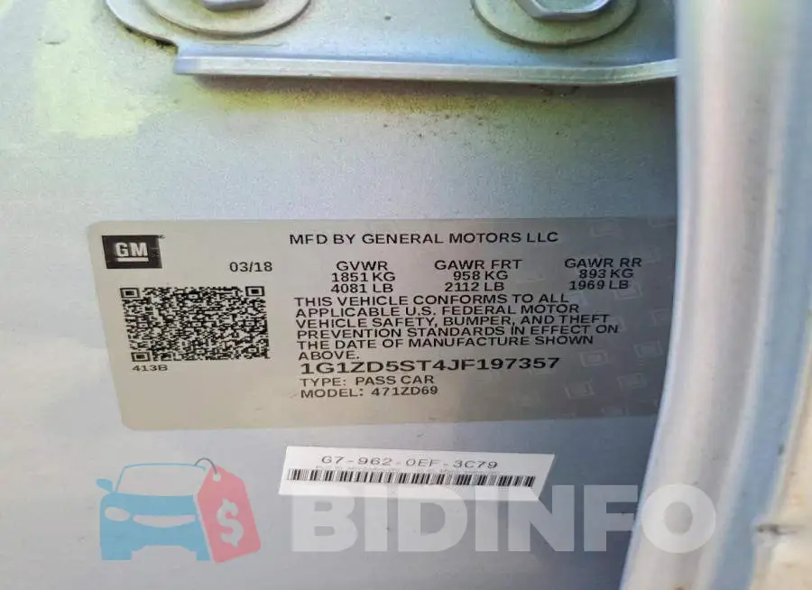 1G1ZD5ST4JF197357 Photo# 12