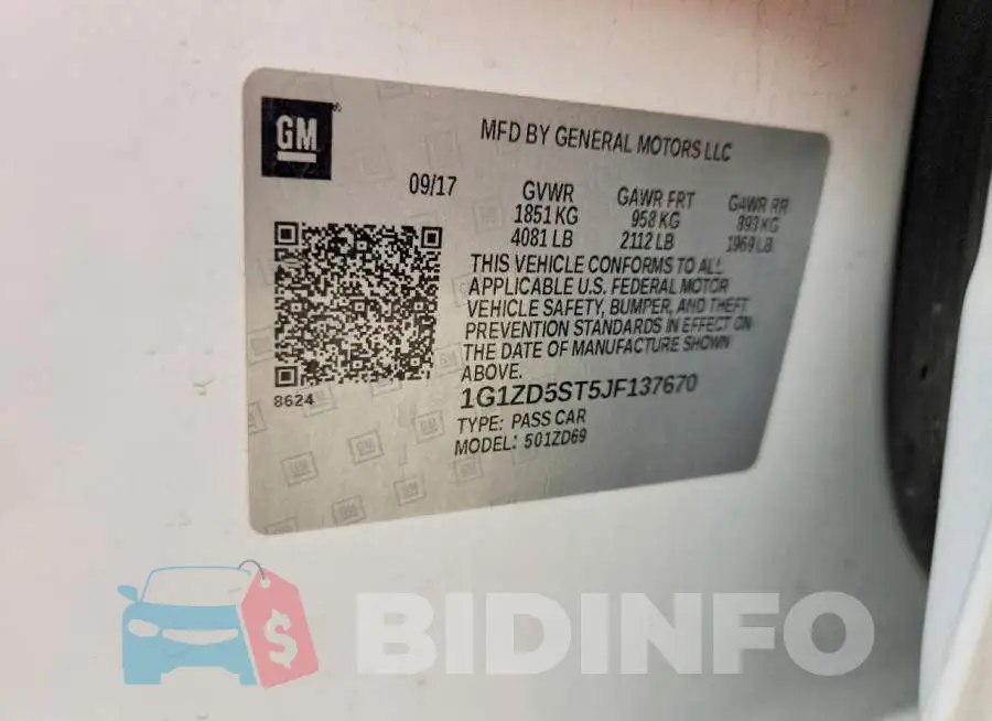 1G1ZD5ST5JF137670 Photo# 13
