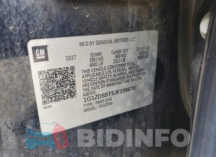 1G1ZD5ST5JF159670 Photo# 12