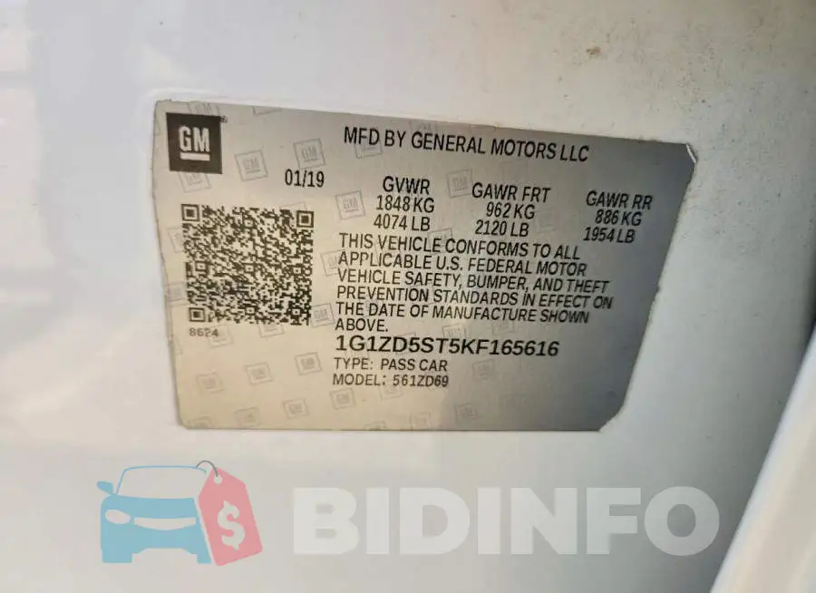 1G1ZD5ST5KF165616 Photo# 13