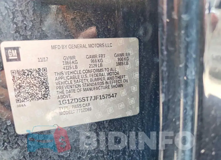 1G1ZD5ST7JF157547 Photo# 12