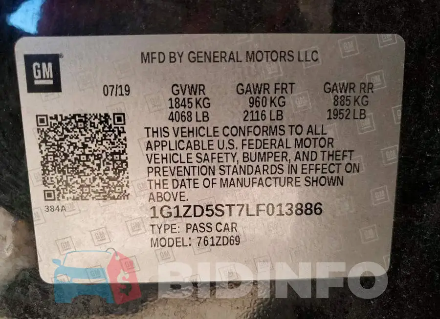1G1ZD5ST7LF013886 Photo# 12