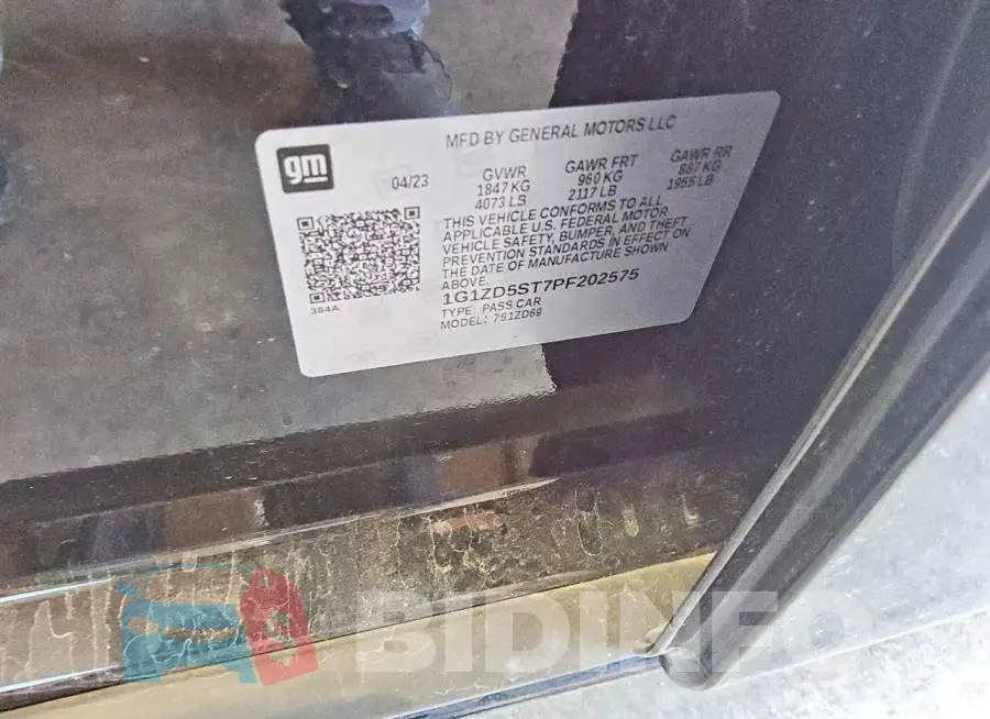 1G1ZD5ST7PF202575 Photo# 12