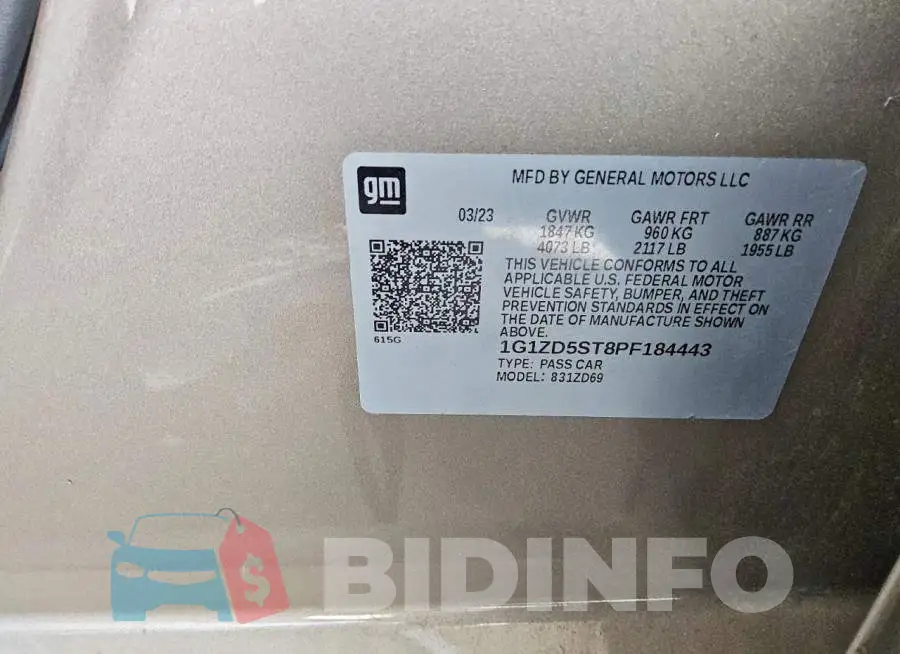 1G1ZD5ST8PF184443 Photo# 12
