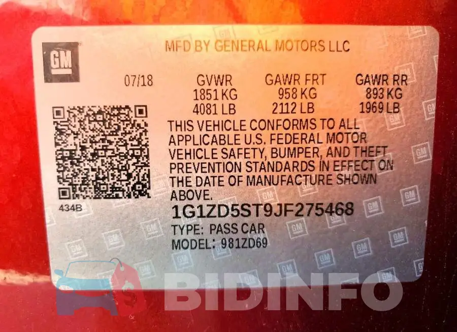 1G1ZD5ST9JF275468 Photo# 13