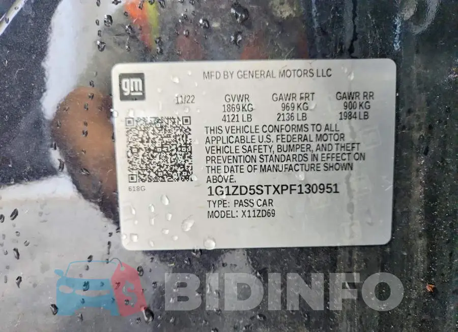 1G1ZD5STXPF130951 Photo# 13