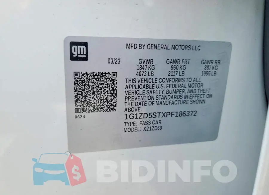 1G1ZD5STXPF186372 Photo# 12