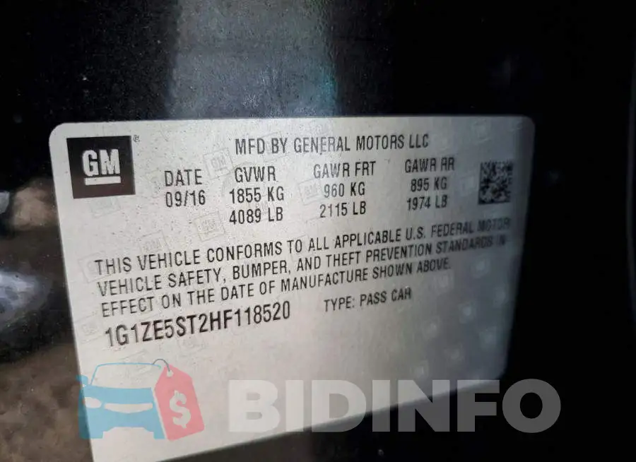 1G1ZE5ST2HF118520 Photo# 12