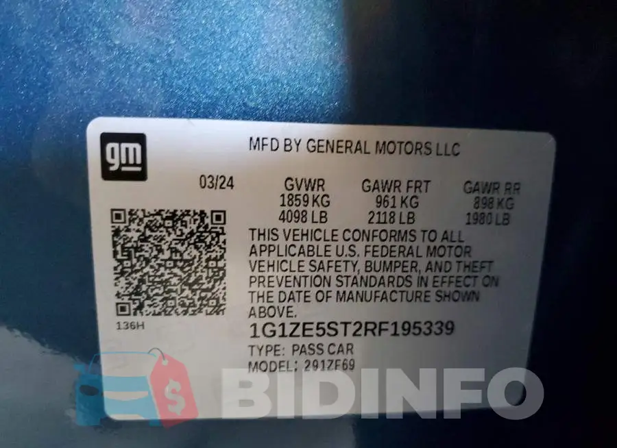1G1ZE5ST2RF195339 Photo# 12