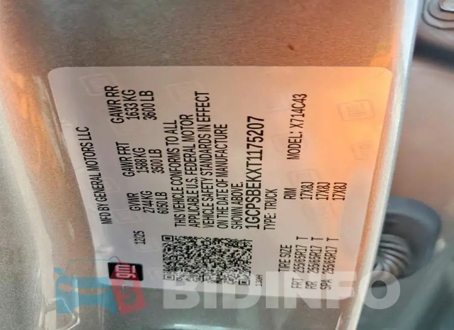 1GCPSBEKXT1175207 Photo# 12