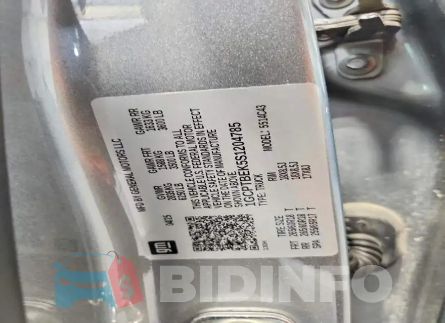 1GCPTBEK5S1204785 Photo# 13