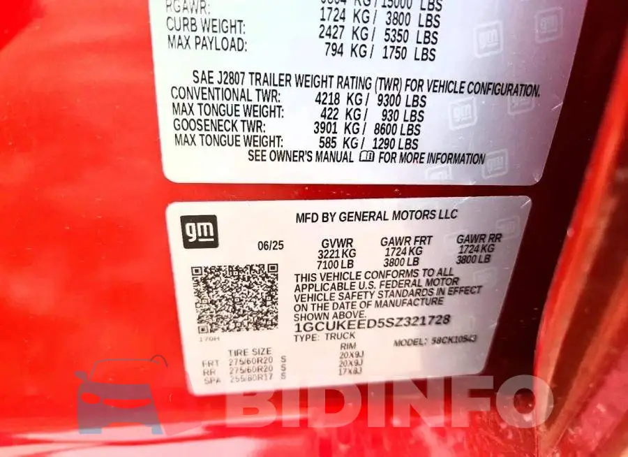 1GCUKEED5SZ321728 Photo# 12