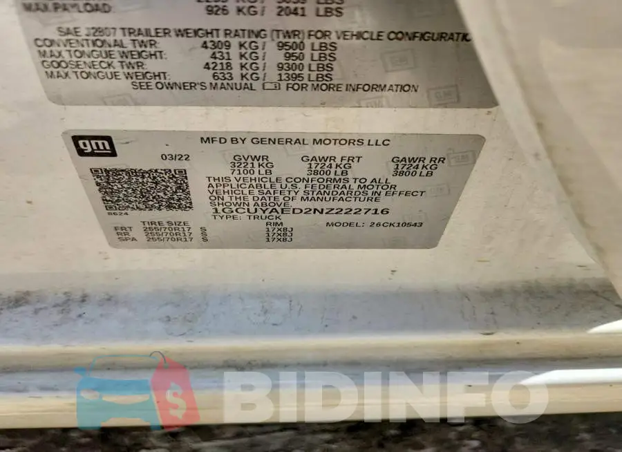 1GCUYAED2NZ222716 Photo# 12