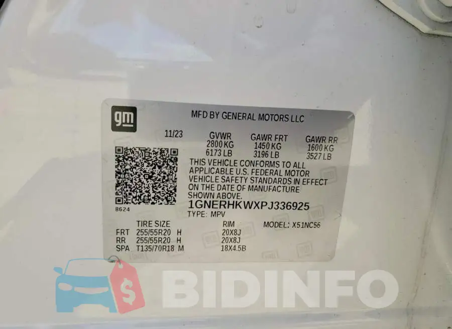 1GNERHKWXPJ336925 Photo# 12