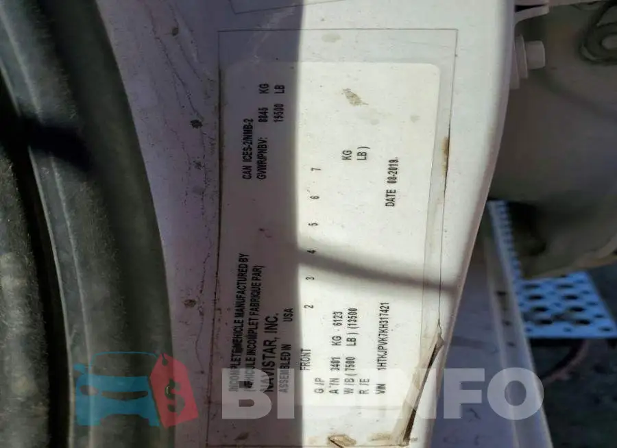 1HTKJPVK7KH317421 Photo# 12