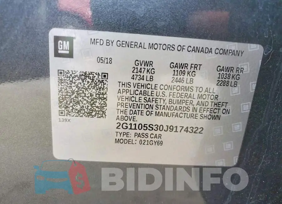 2G1105S30J9174322 Photo# 13