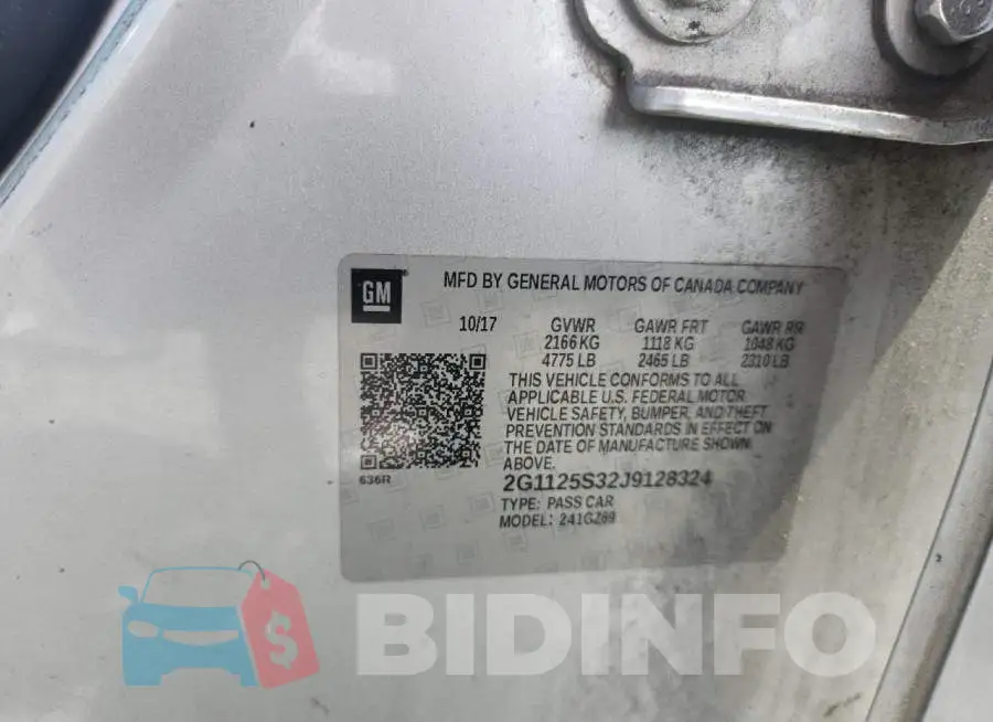 2G1125S32J9128324 Photo# 12