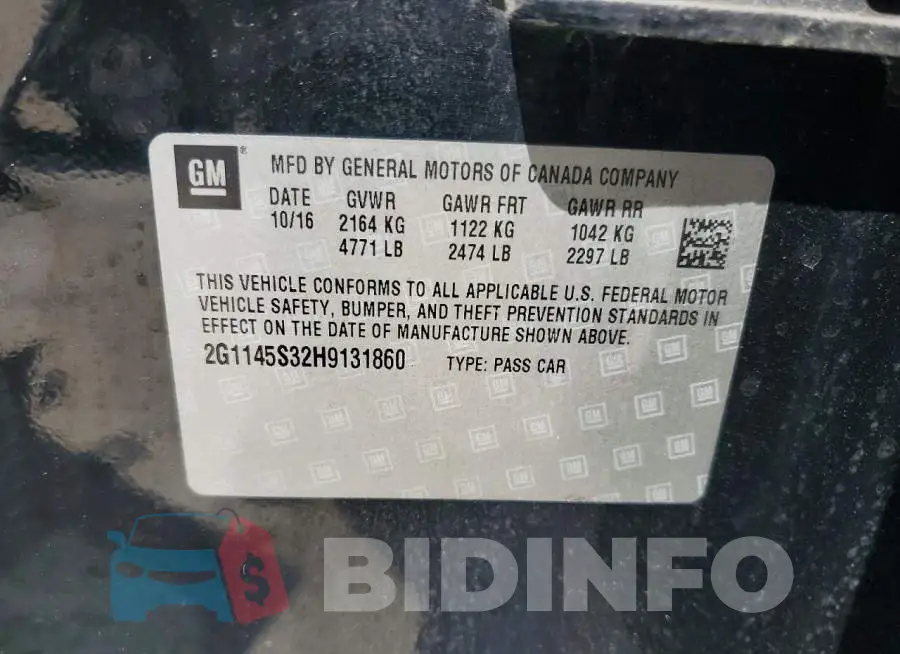 2G1145S32H9131860 Photo# 13