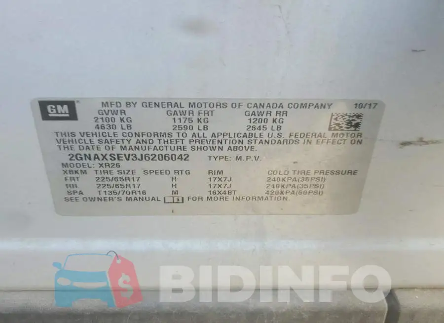 2GNAXSEV3J6206042 Photo# 13