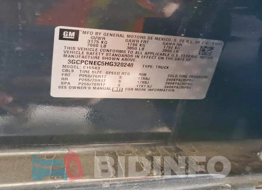 3GCPCNEC5HG320248 Photo# 12