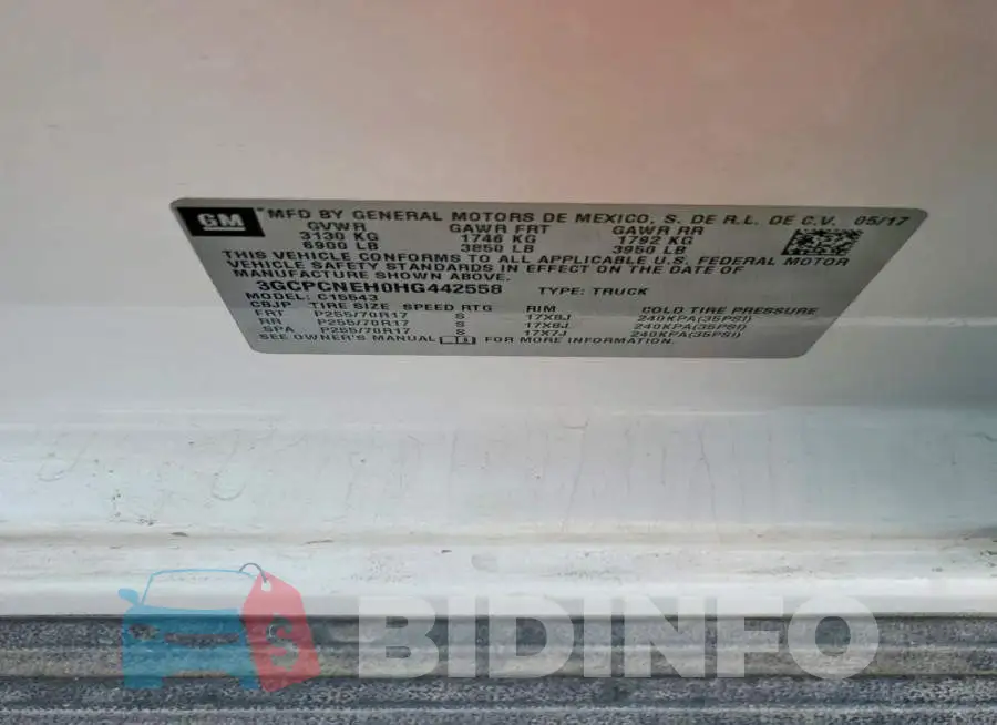 3GCPCNEH0HG442558 Photo# 12