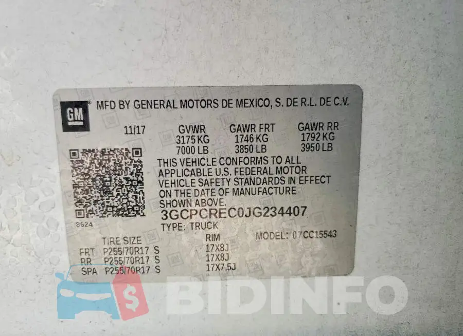 3GCPCREC0JG234407 Photo# 12