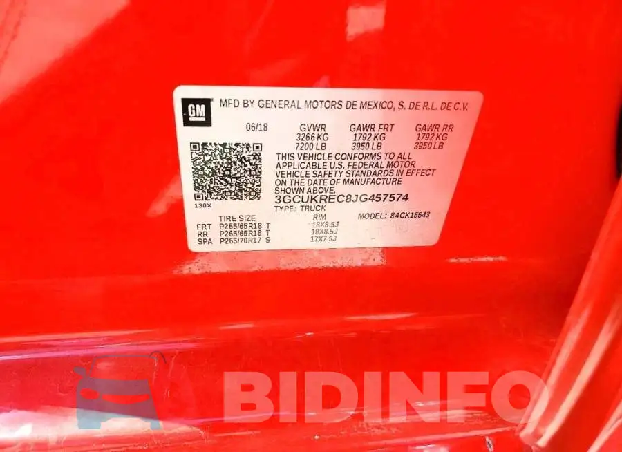 3GCUKREC8JG457574 Photo# 12