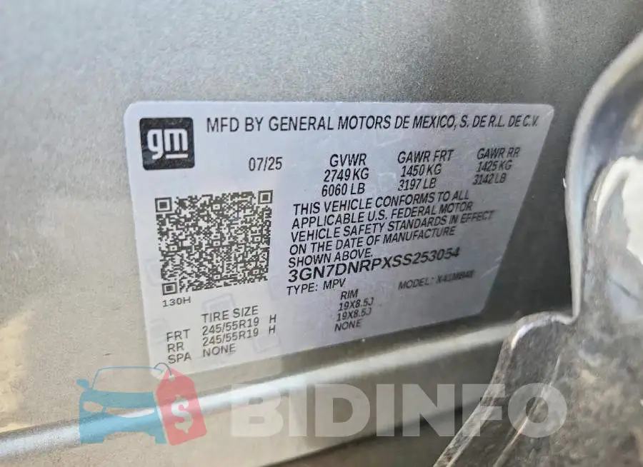 3GN7DNRPXSS253054 Photo# 12
