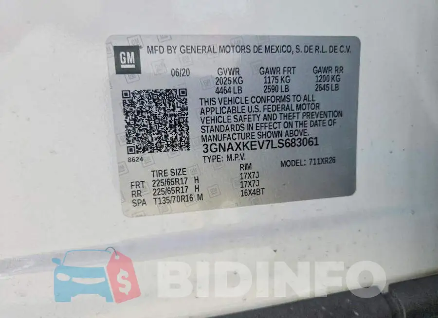 3GNAXKEV7LS683061 Photo# 13