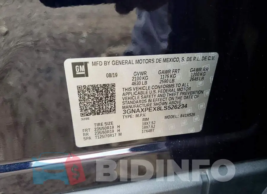 3GNAXPEX8LS526234 Photo# 13