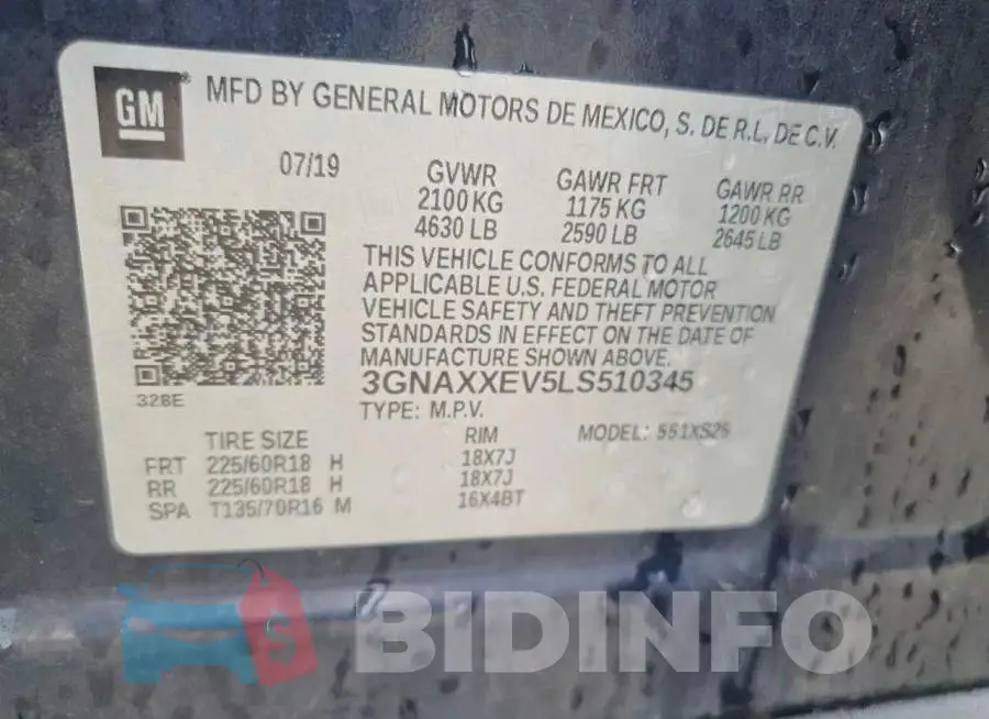 3GNAXXEV5LS510345 Photo# 13