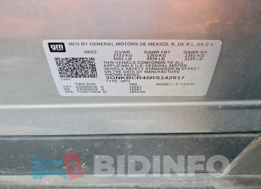3GNKBCR45RS142917 Photo# 12