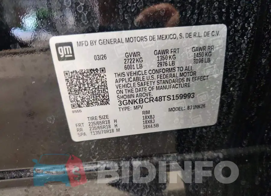 3GNKBCR48TS159993 Photo# 13