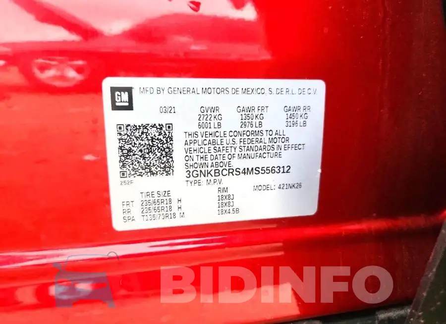 3GNKBCRS4MS556312 Photo# 13