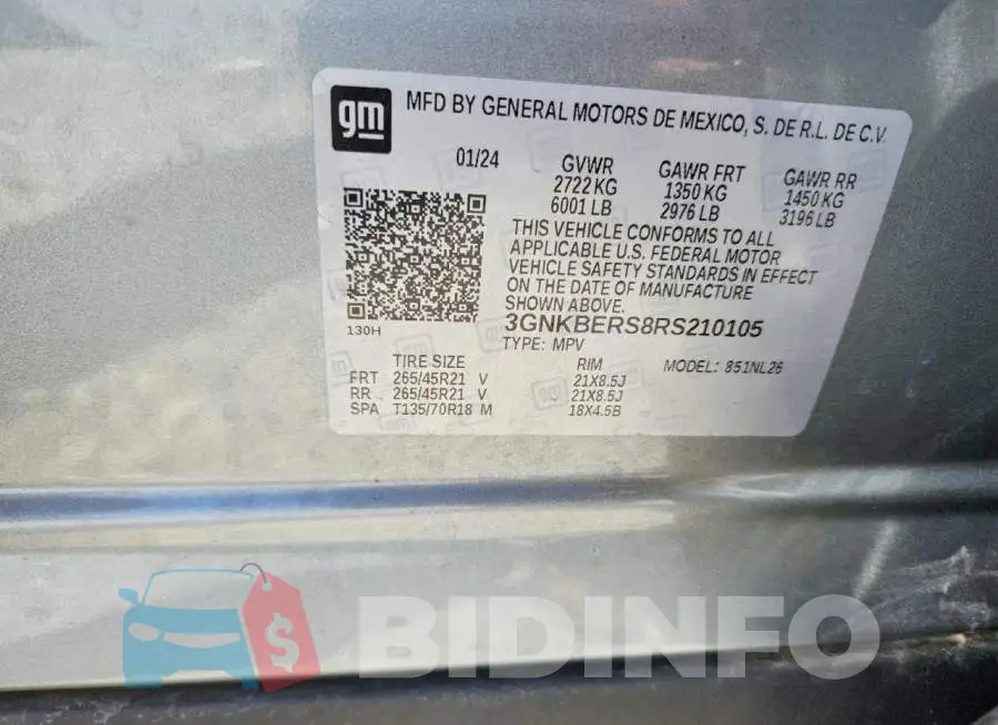 3GNKBERS8RS210105 Photo# 13