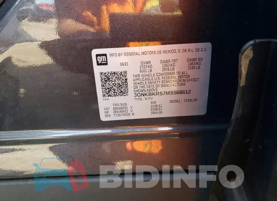 3GNKBKRS7MS568612 Photo# 14