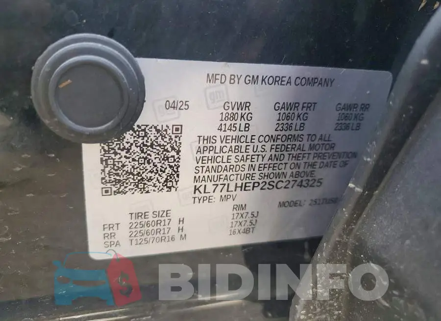 KL77LHEP2SC274325 Photo# 13