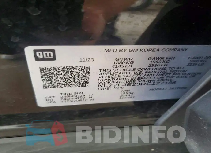 KL77LJE23RC177186 Photo# 13