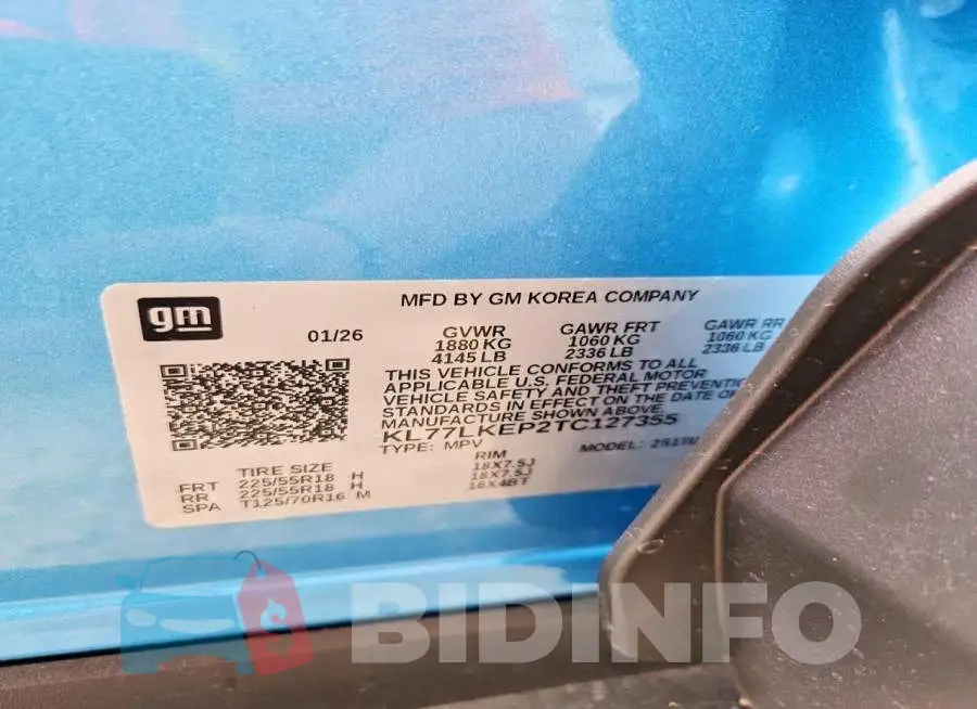 KL77LKEP2TC127355 Photo# 13