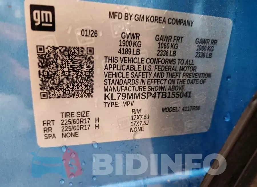 KL79MMSP4TB155041 Photo# 14