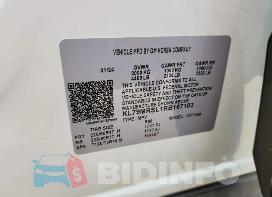 KL79MRSL1RB167103 Photo# 13