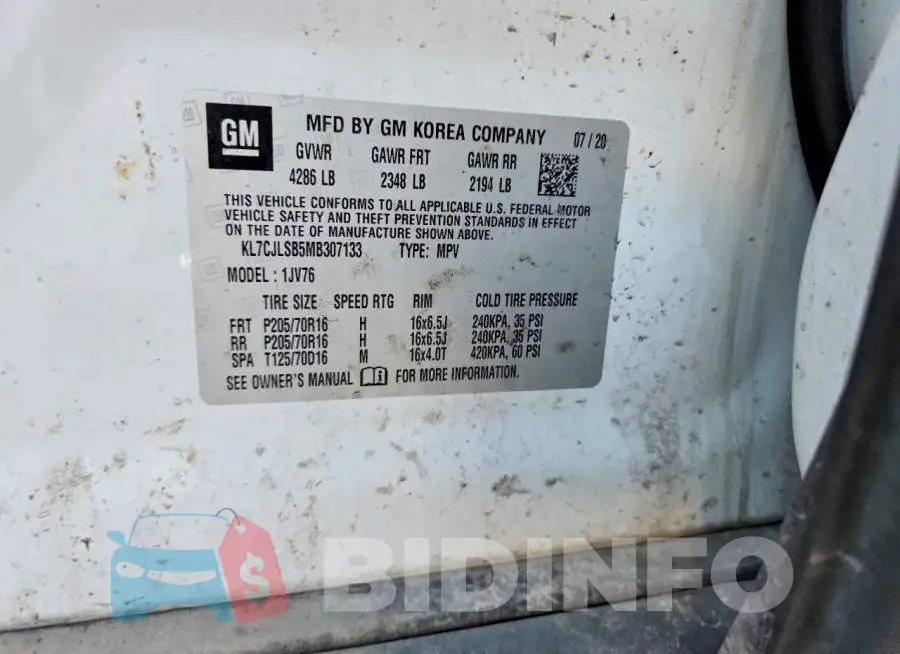 KL7CJLSB5MB307133 Photo# 14