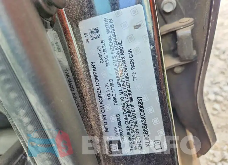 KL8CB6SA3KC808837 Photo# 12