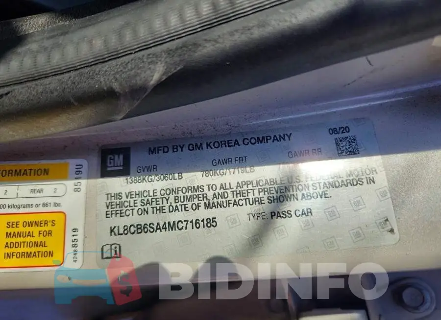KL8CB6SA4MC716185 Photo# 13