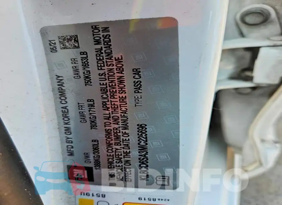 KL8CD6SA3MC225696 Photo# 12