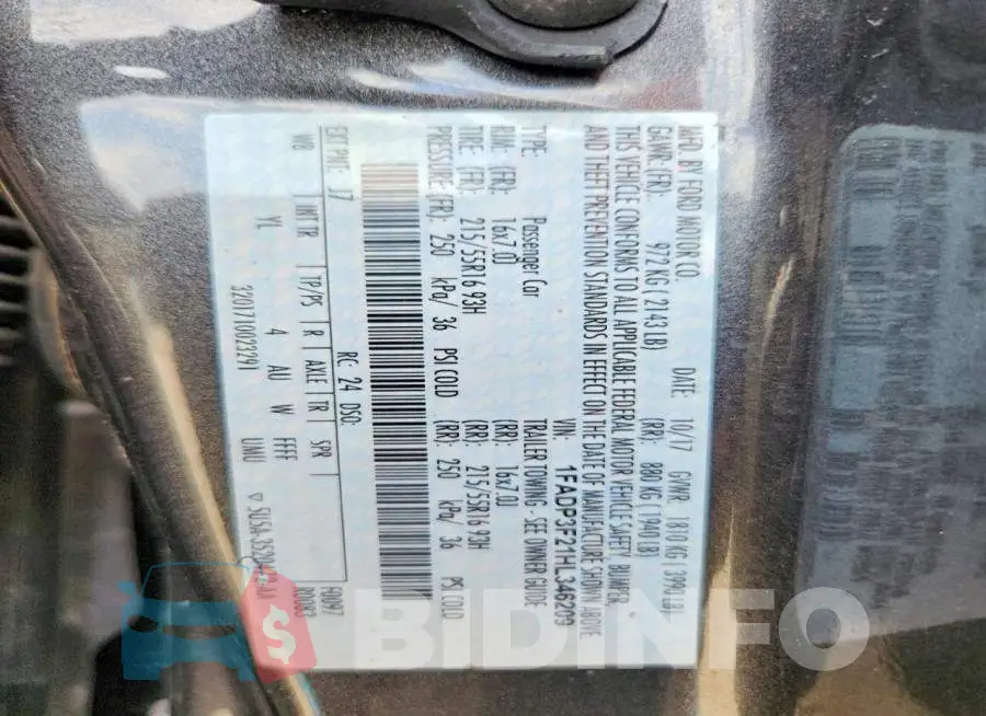 1FADP3F21HL346209 Photo# 13