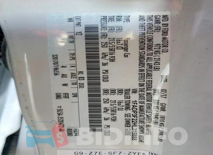 1FADP3F22HL315888 Photo# 12