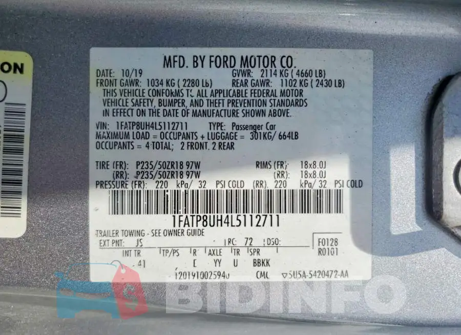 1FATP8UH4L5112711 Photo# 13
